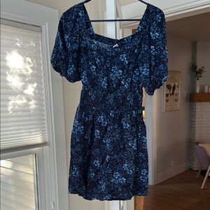 Floral Blue Dress size XS
